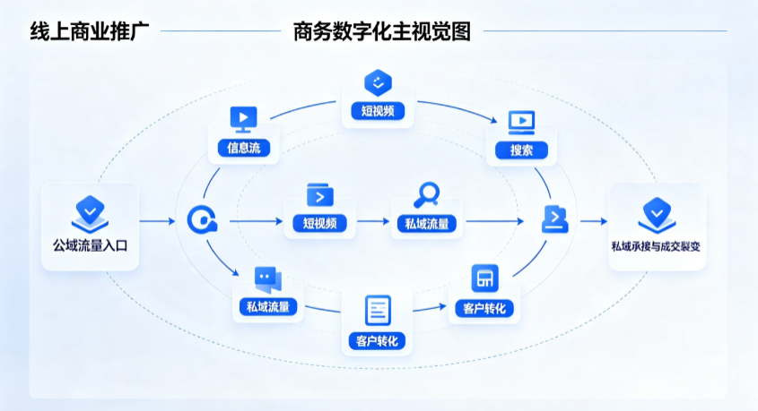 和政县线上商业推广怎么做？全域流量闭环搭建与低成本转化实战指南